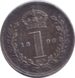 1896 MAUNDY PENNY ( EF ) - Maundy Coins - Cambridgeshire Coins