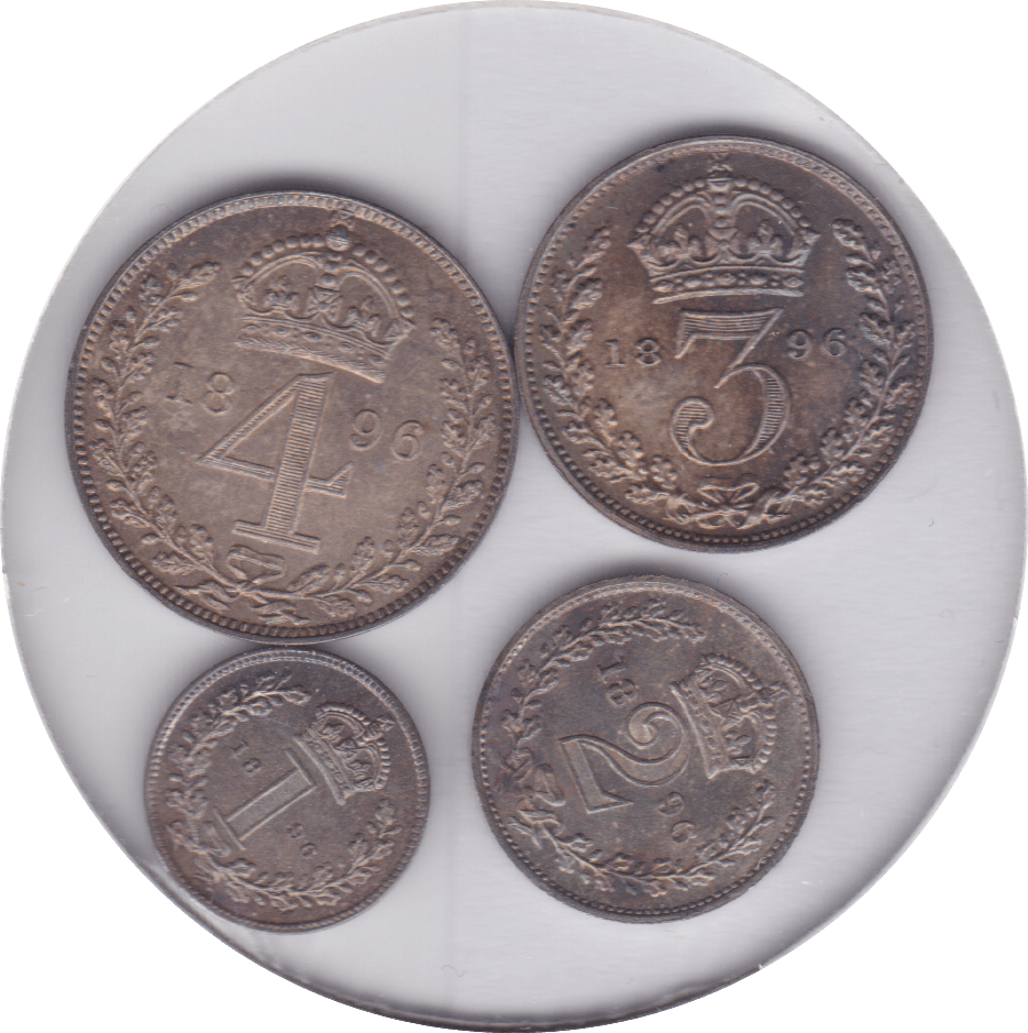 1896 MAUNDY SET ( UNC ) B - Maundy Set - Cambridgeshire Coins