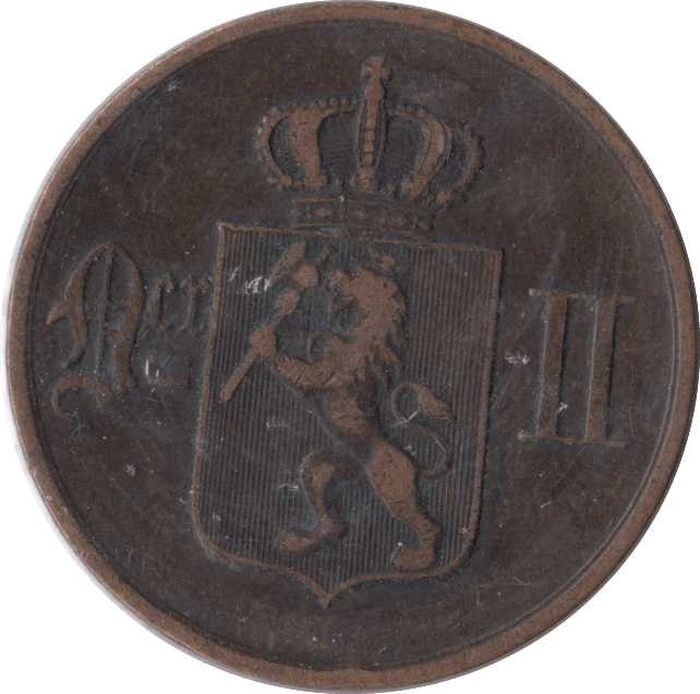1896 NORWAY 5 ORE - WORLD COINS - Cambridgeshire Coins