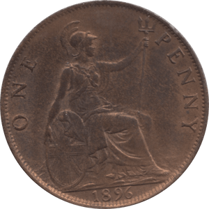 1896 PENNY 1 ( AUNC ) 59 - Penny - Cambridgeshire Coins