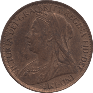 1896 PENNY 1 ( AUNC ) 59 - Penny - Cambridgeshire Coins