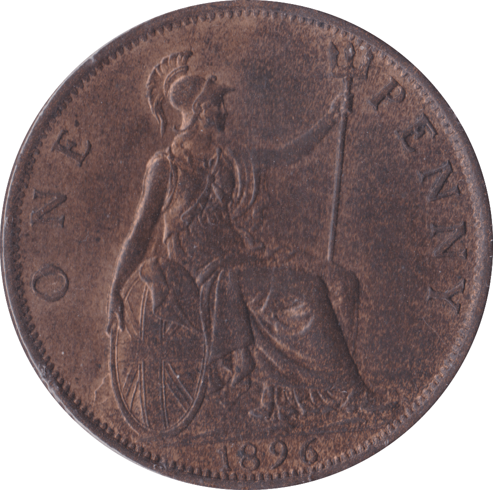 1896 PENNY ( AUNC ) B - Penny - Cambridgeshire Coins