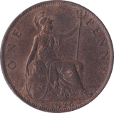 1896 PENNY ( AUNC ) B - Penny - Cambridgeshire Coins