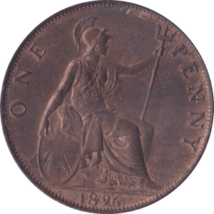 1896 PENNY ( AUNC ) - Penny - Cambridgeshire Coins