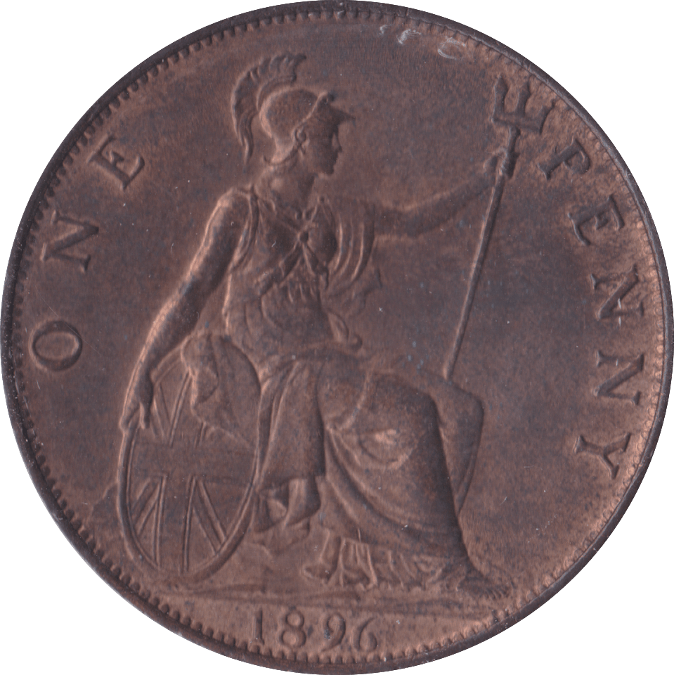 1896 PENNY ( AUNC ) - Penny - Cambridgeshire Coins