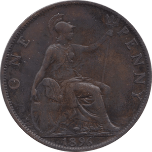 1896 PENNY ( GVF ) 3 - Penny - Cambridgeshire Coins