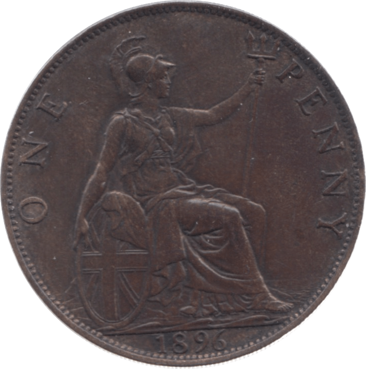 1896 PENNY ( GVF ) 7 - Penny - Cambridgeshire Coins