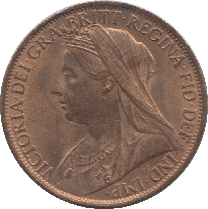 1896 PENNY ( UNC ) 3 - Penny - Cambridgeshire Coins