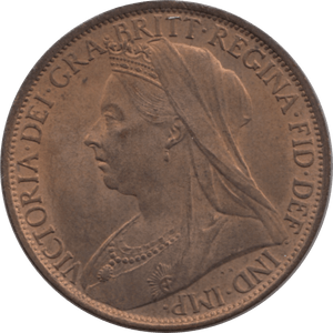 1896 PENNY ( UNC ) 77 - Penny - Cambridgeshire Coins