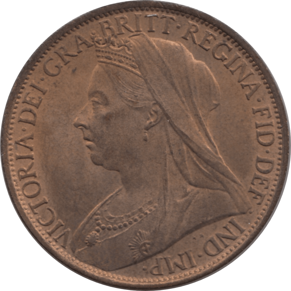 1896 PENNY ( UNC ) 77 - Penny - Cambridgeshire Coins