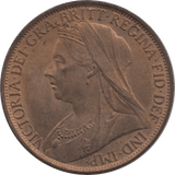 1896 PENNY ( UNC ) 77 - Penny - Cambridgeshire Coins