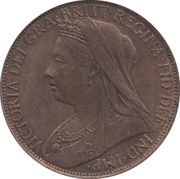 1896 PENNY ( UNC ) B - Penny - Cambridgeshire Coins