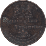 1896 REMINGTON TYPEWRITER TOKEN - OTHER TOKENS - Cambridgeshire Coins