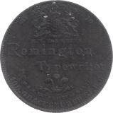 1896 REMINGTON TYPEWRITER TOKEN - Token - Cambridgeshire Coins