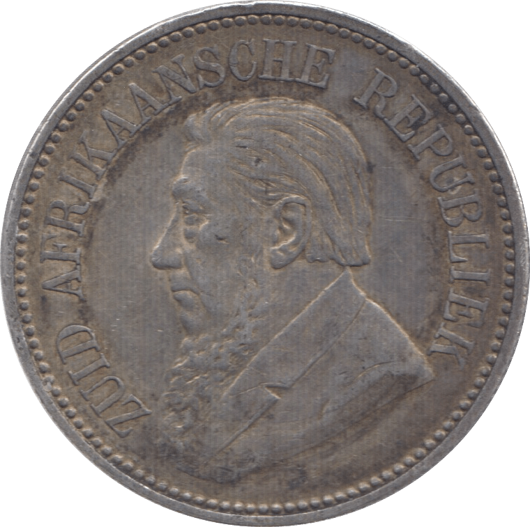 1896 SILVER 2 1/2 SHILLING SOUTH AFRICA - SILVER WORLD COINS - Cambridgeshire Coins
