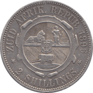 1896 SILVER 2 SHILLINGS SOUTH AFRICA - WORLD SILVER COINS - Cambridgeshire Coins