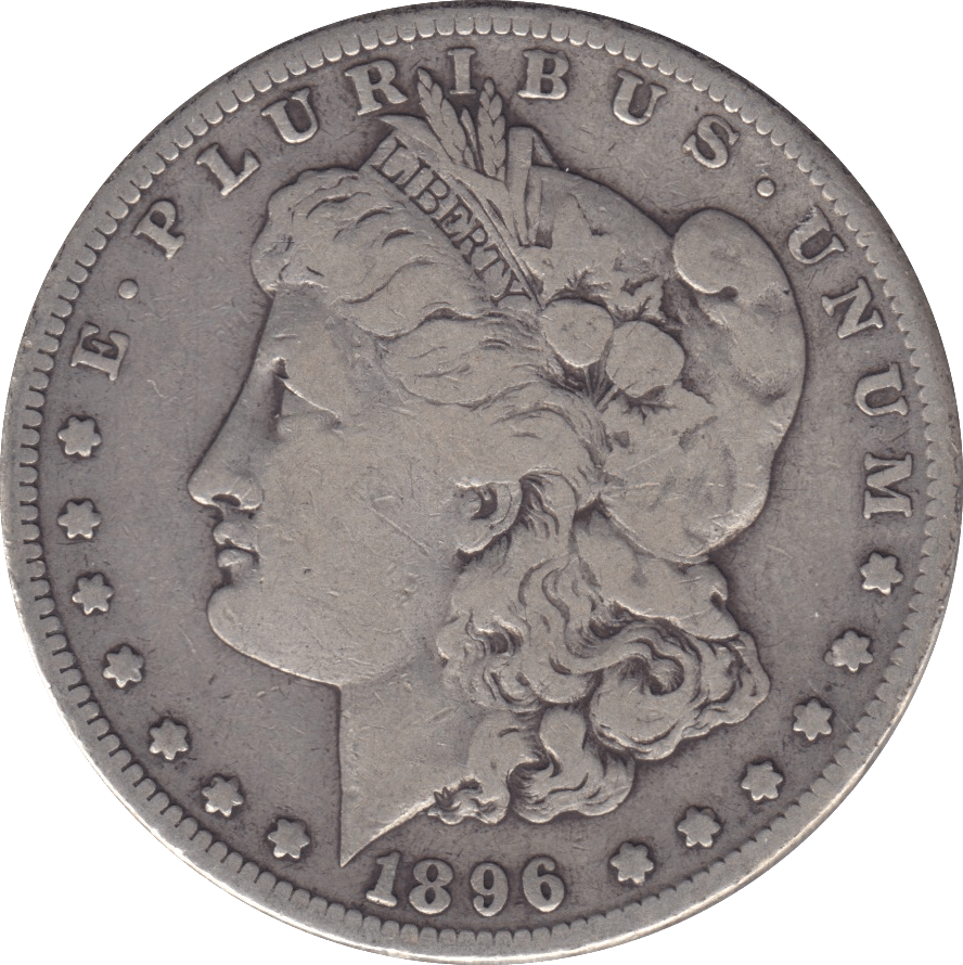 1896 SILVER MORGAN DOLLAR SAN FRANCISCO MINT - SILVER WORLD COINS - Cambridgeshire Coins