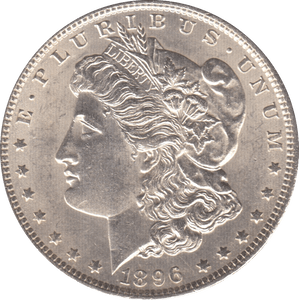 1896 SILVER MORGAN DOLLAR USA 2 - SILVER WORLD COINS - Cambridgeshire Coins