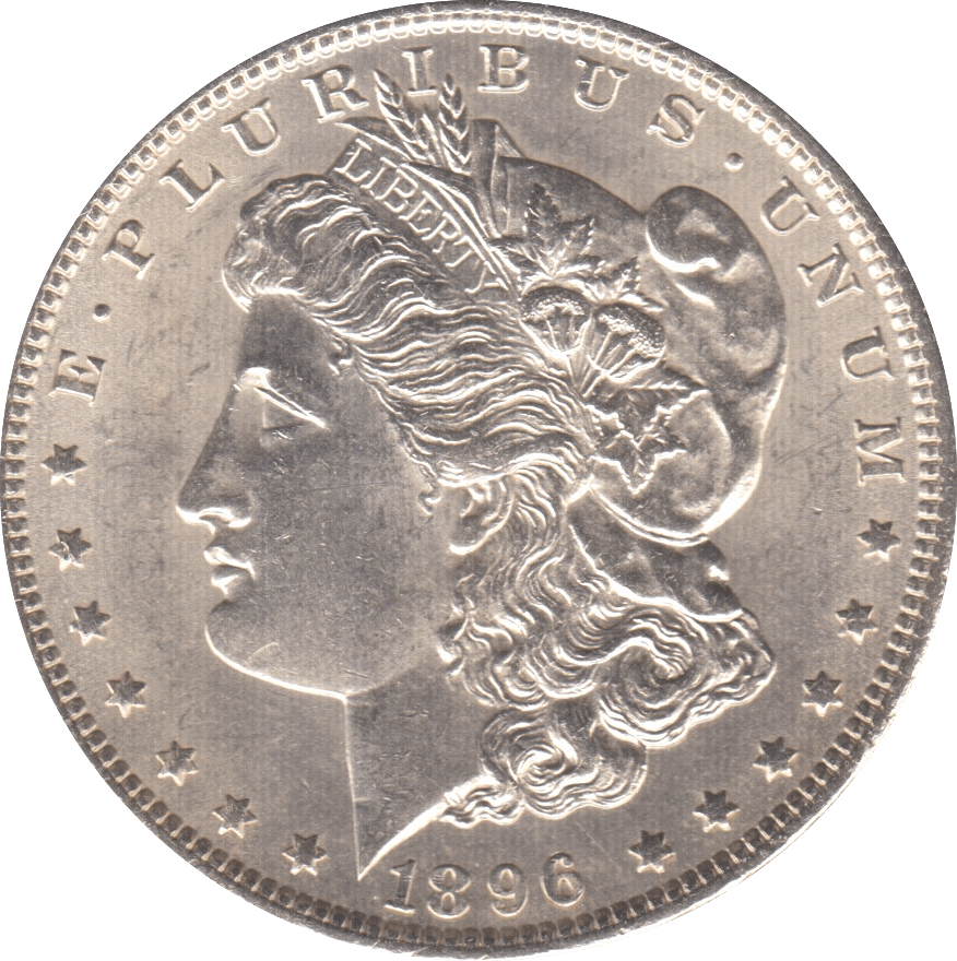 1896 SILVER MORGAN DOLLAR USA 2 - SILVER WORLD COINS - Cambridgeshire Coins