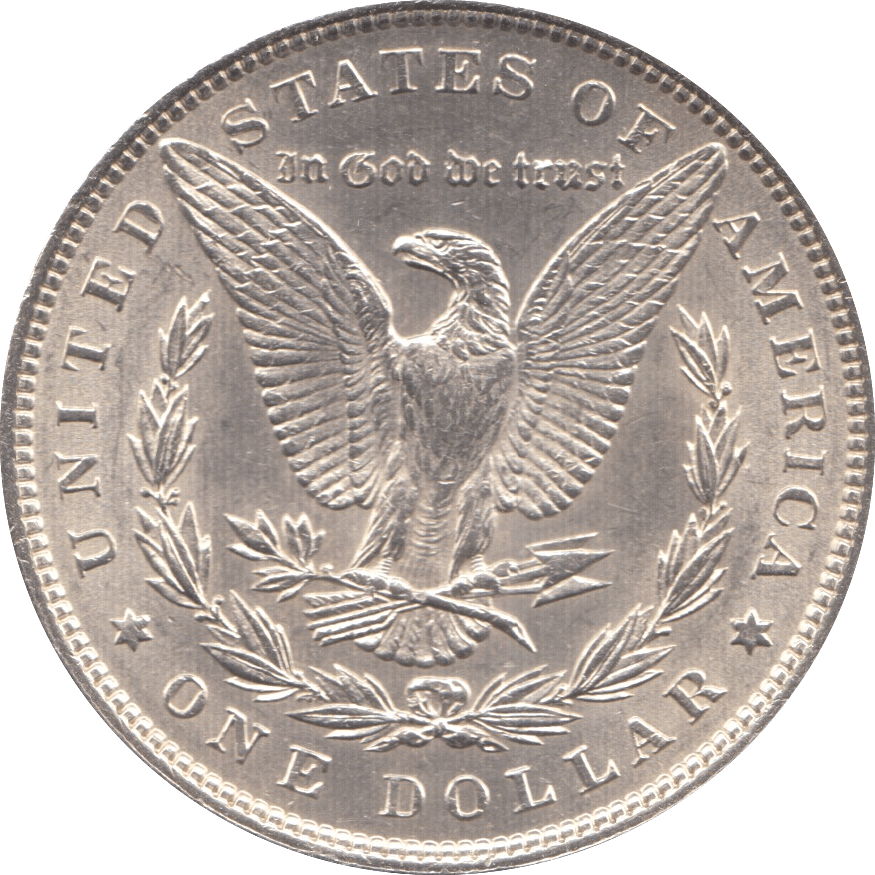 1896 SILVER MORGAN DOLLAR USA 2 - SILVER WORLD COINS - Cambridgeshire Coins