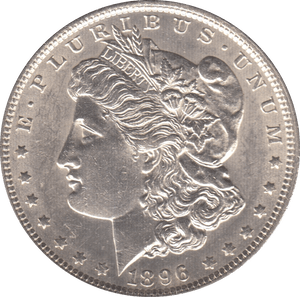 1896 SILVER MORGAN DOLLAR USA 3 - SILVER WORLD COINS - Cambridgeshire Coins