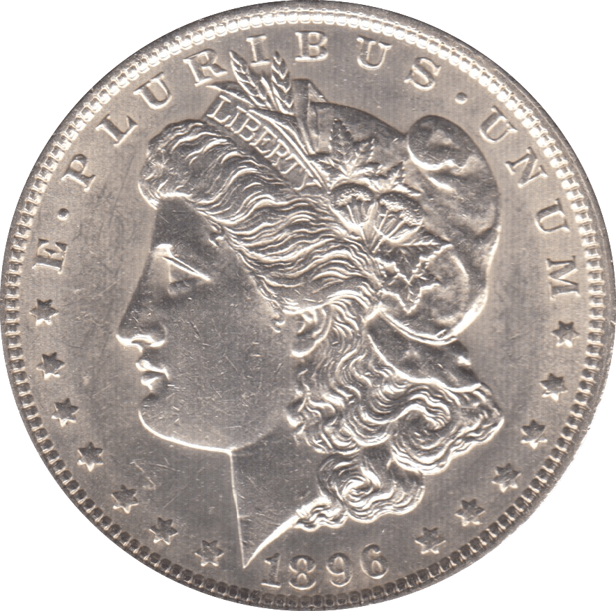 1896 SILVER MORGAN DOLLAR USA 3 - SILVER WORLD COINS - Cambridgeshire Coins