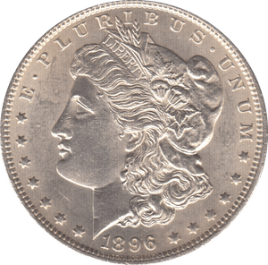 1896 SILVER MORGAN DOLLAR USA 4 - SILVER WORLD COINS - Cambridgeshire Coins