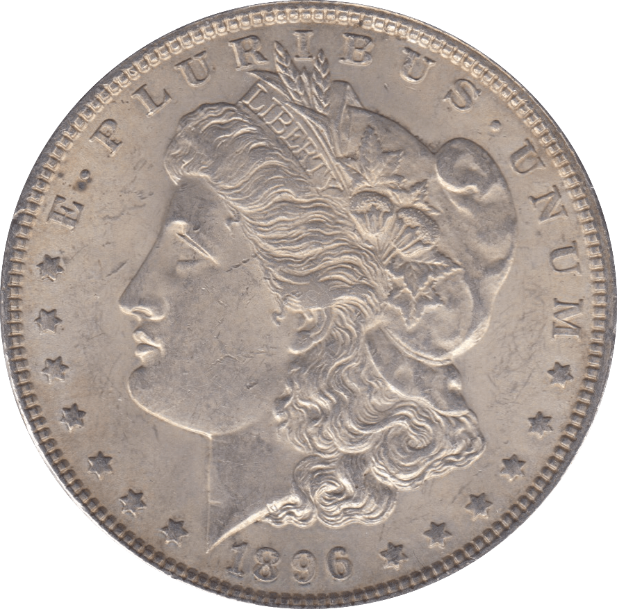 1896 SILVER MORGAN DOLLAR USA NEW - SILVER WORLD COINS - Cambridgeshire Coins