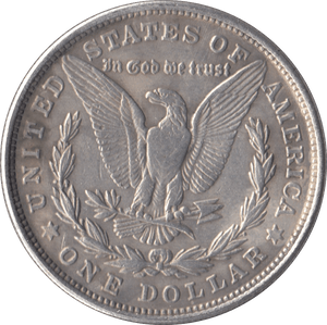 1896 SILVER MORGAN DOLLAR USA PHILADELPHIA MINT - SILVER WORLD COINS - Cambridgeshire Coins