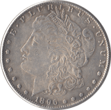 1896 SILVER MORGAN DOLLAR USA PHILADELPHIA MINT - SILVER WORLD COINS - Cambridgeshire Coins