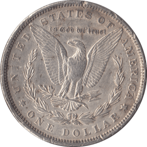 1896 SILVER MORGAN DOLLAR USA - SILVER WORLD COINS - Cambridgeshire Coins