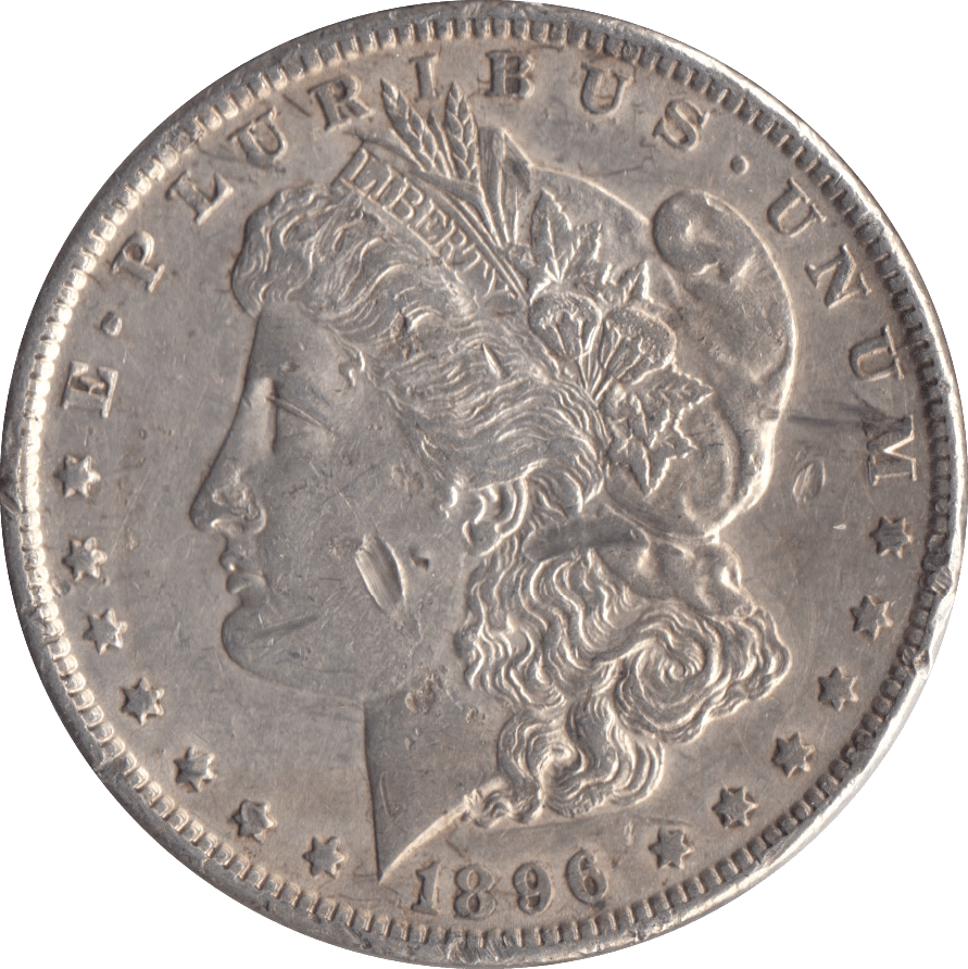 1896 SILVER MORGAN DOLLAR USA - SILVER WORLD COINS - Cambridgeshire Coins