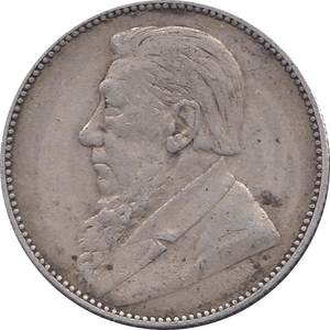 1896 SILVER SHILLING BOER REPUBLIC SOUTH AFRICA REF H62 - WORLD SILVER COINS - Cambridgeshire Coins