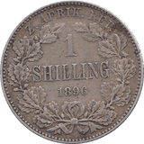 1896 SILVER SHILLING BOER REPUBLIC SOUTH AFRICA REF H62 - WORLD SILVER COINS - Cambridgeshire Coins