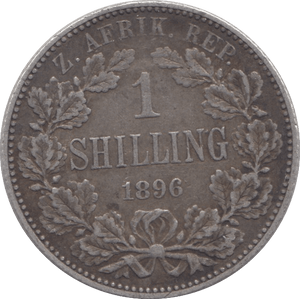 1896 SILVER SOUTH AFRICA ONE SHILLING - WORLD SILVER COINS - Cambridgeshire Coins