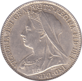1896 SIXPENCE ( AUNC ) B - Sixpence - Cambridgeshire Coins