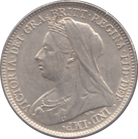 1896 SIXPENCE ( AUNC ) - Sixpence - Cambridgeshire Coins