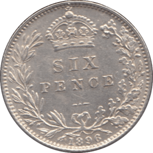 1896 SIXPENCE ( AUNC ) - Sixpence - Cambridgeshire Coins