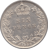 1896 SIXPENCE ( AUNC ) - Sixpence - Cambridgeshire Coins