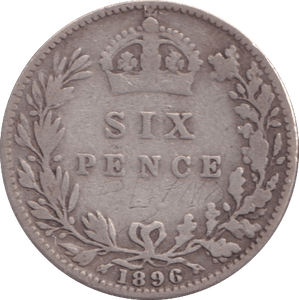 1896 SIXPENCE ( FINE ) - Sixpence - Cambridgeshire Coins