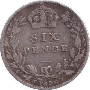 1896 SIXPENCE ( FINE ) - Sixpence - Cambridgeshire Coins