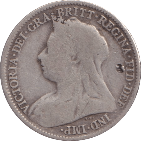 1896 SIXPENCE ( FINE ) - Sixpence - Cambridgeshire Coins
