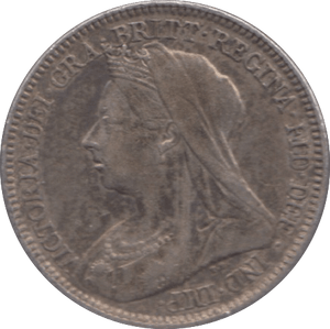 1896 SIXPENCE ( GVF ) - Sixpence - Cambridgeshire Coins