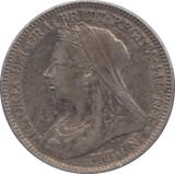 1896 SIXPENCE ( GVF ) - Sixpence - Cambridgeshire Coins