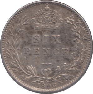 1896 SIXPENCE ( GVF ) - Sixpence - Cambridgeshire Coins