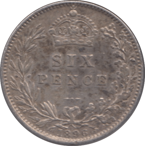 1896 SIXPENCE ( GVF ) - Sixpence - Cambridgeshire Coins