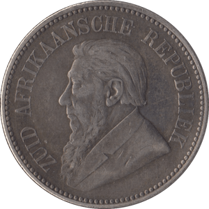 1896 SOUTH AFRICA SILVER 2 1/2 SHILLING - SILVER WORLD COINS - Cambridgeshire Coins