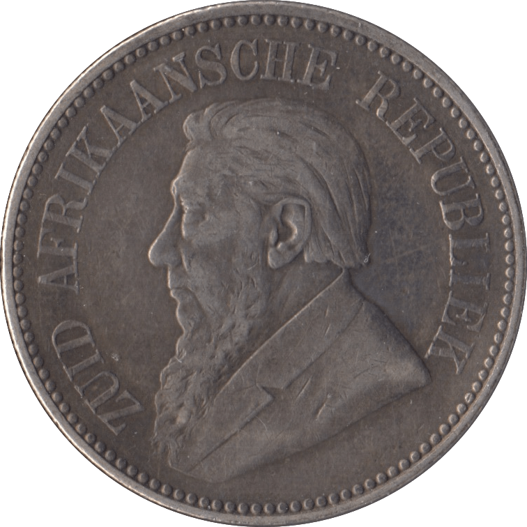 1896 SOUTH AFRICA SILVER 2 1/2 SHILLING - SILVER WORLD COINS - Cambridgeshire Coins