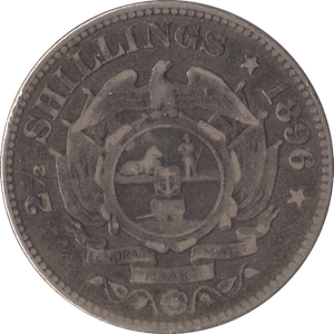 1896 SOUTH AFRICA SILVER 2 1/2 SHILLING - SILVER WORLD COINS - Cambridgeshire Coins