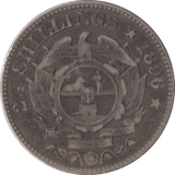 1896 SOUTH AFRICA SILVER 2 1/2 SHILLING - SILVER WORLD COINS - Cambridgeshire Coins